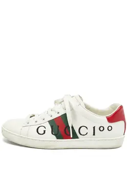 Gucci Pre-Owned: Белые кроссовки 