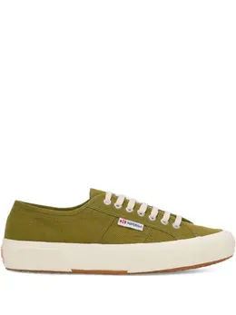 Superga: Зелёные кроссовки 