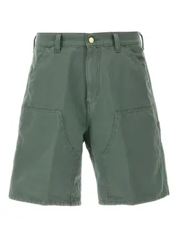 Carhartt WIP: Зелёные шорты 