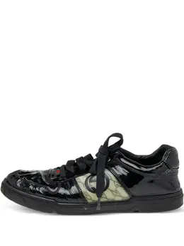 Gucci Pre-Owned: Чёрные кроссовки 