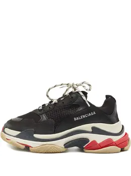 Balenciaga Pre-Owned: Чёрные кроссовки 