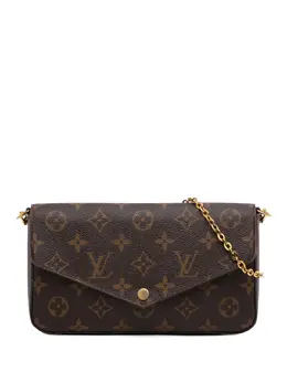Louis Vuitton Pre-Owned: Коричневая сумка через плечо 
