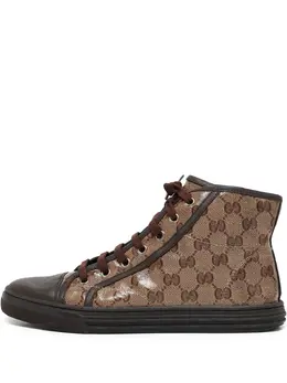 Gucci Pre-Owned: Коричневые кроссовки 
