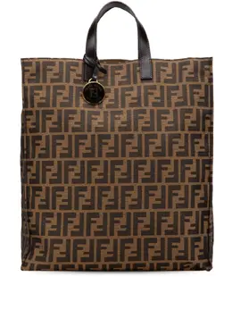 Fendi Pre-Owned: Коричневая сумка-шоппер 