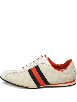 Gucci Pre-Owned: Светлые кроссовки 