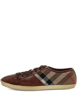 Burberry Pre-Owned: Коричневые кроссовки 