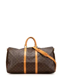 Louis Vuitton Pre-Owned: Коричневая дорожная сумка 