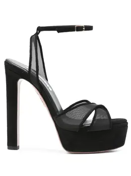 Aquazzura: Чёрные сандалии 