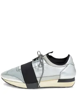 Balenciaga Pre-Owned: Серебристые кроссовки 