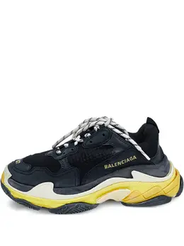 Balenciaga Pre-Owned: Чёрные кроссовки 