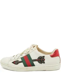 Gucci Pre-Owned: Белые кроссовки 