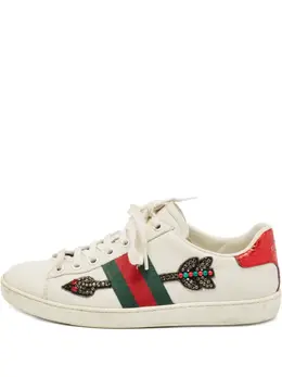 Gucci Pre-Owned: Белые кроссовки 