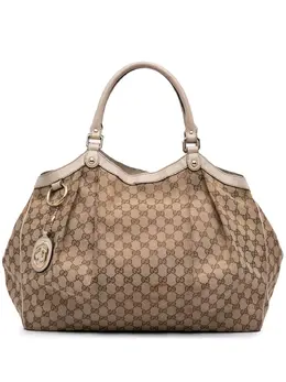 Gucci Pre-Owned: Коричневая сумка-шоппер 