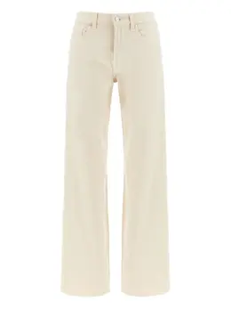 7 For All Mankind: Бежевые джинсы  Tess