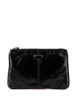 Prada Pre-Owned: Чёрный клатч 