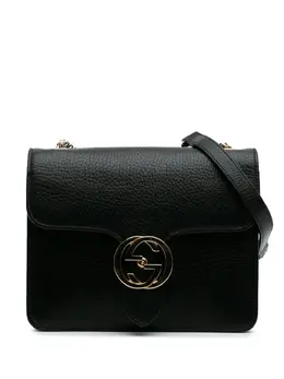 Gucci Pre-Owned: Чёрная сумка через плечо 