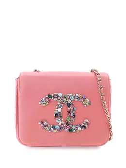 CHANEL Pre-Owned: Розовая сумка через плечо 