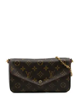 Louis Vuitton Pre-Owned: Коричневая сумка через плечо 