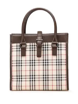 Burberry Pre-Owned: Коричневая сумка-шоппер 