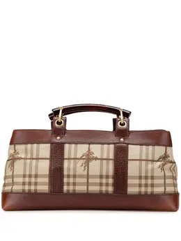 Burberry Pre-Owned: Коричневая сумка-шоппер 