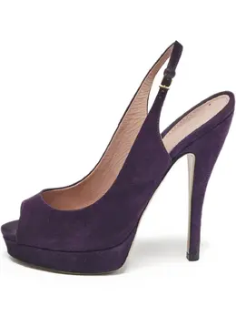 Gucci Pre-Owned: Фиолетовые босоножки 