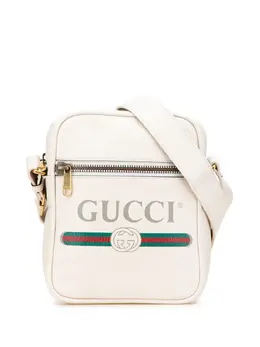 Gucci Pre-Owned: Белая сумка через плечо 