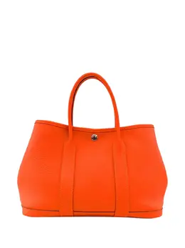 CHANEL Pre-Owned: Оранжевая сумка-шоппер 