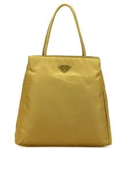 Prada Pre-Owned: Жёлтая сумка-шоппер 