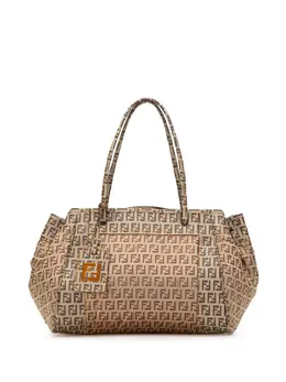 Fendi Pre-Owned: Коричневая сумка-шоппер 