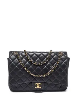CHANEL Pre-Owned: Чёрная сумка через плечо 