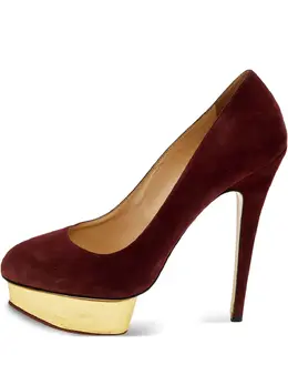 Charlotte Olympia: Бордовые туфли 