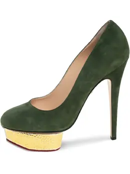 Charlotte Olympia: Зелёные туфли 