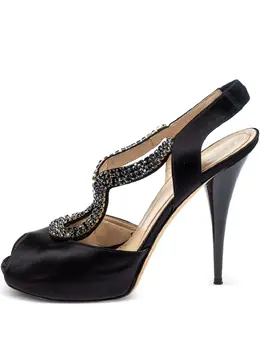 Fendi Pre-Owned: Чёрные сандалии 