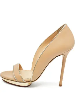 Charlotte Olympia: Бежевые сандалии 