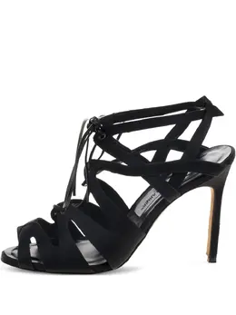 Manolo Blahnik: Чёрные сандалии 