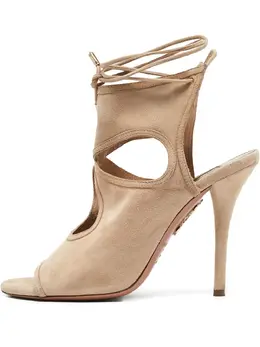 Aquazzura: Бежевые сандалии  Sexy Thing