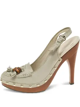 Gucci Pre-Owned: Светлые туфли 