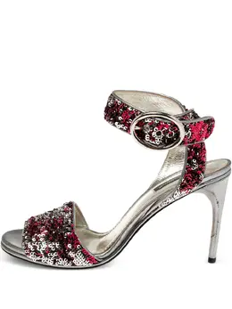 Dolce & Gabbana Pre-Owned: Серебристые босоножки 
