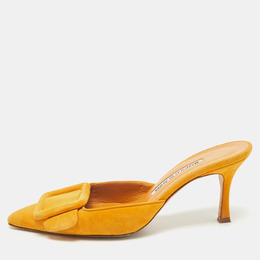 Manolo Blahnik: Жёлтые сабо  Maysale