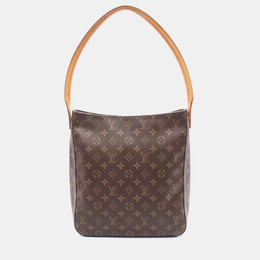 Louis Vuitton: Коричневая сумка  Looping