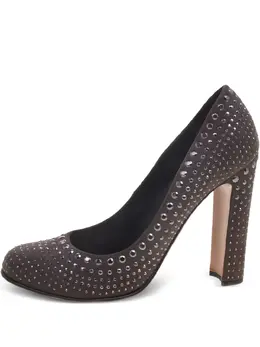 Prada Pre-Owned: Серебристые туфли 