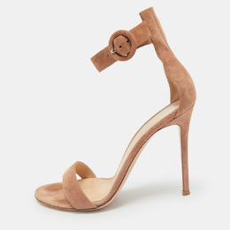 Gianvito Rossi: Бежевые сандалии  Portofino