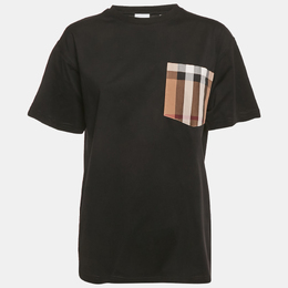 Burberry: Чёрная футболка 