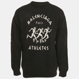 Balenciaga: Чёрный свитшот  Crew