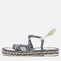 Chanel: Белые сандалии 