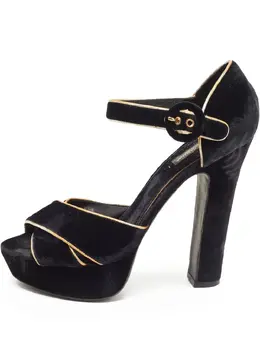 Dolce & Gabbana Pre-Owned: Чёрные сандалии 