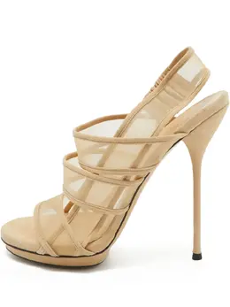 Gucci Pre-Owned: Светлые сандалии 
