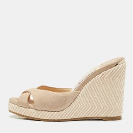 Jimmy Choo: Бежевые сандалии 