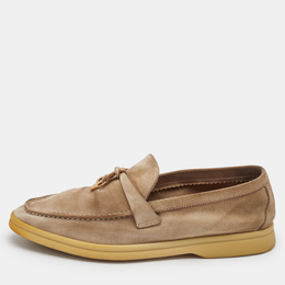 Loro Piana: Бежевые лоферы 