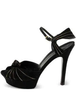 Gucci Pre-Owned: Чёрные сандалии 